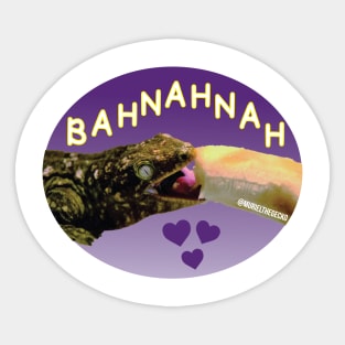 Muriel Loves Bahnahnah (purple color) Sticker